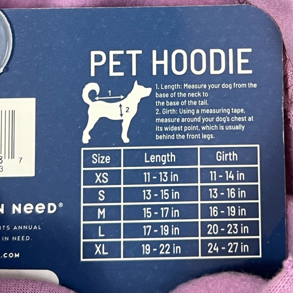 Life is good - ‘Hoodie - purple flower’ dog hoodie. SZ: XS,S,M. NWT - Picture 4 of 4